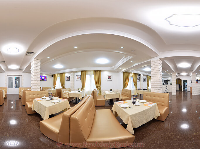 Золотой зал кафе Галерея в Кузьминках